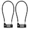 NBYT 4Digit Cable Locks with Combination Heavy Duty Outdoor Gate Lock for Fence CabinetRefrigeratorDumpsterlockersGymToolboxcase hasp StorageSheds