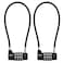 NBYT 4Digit Cable Locks with Combination Heavy Duty Outdoor Gate Lock for Fence CabinetRefrigeratorDumpsterlockersGymToolboxcase hasp StorageSheds
