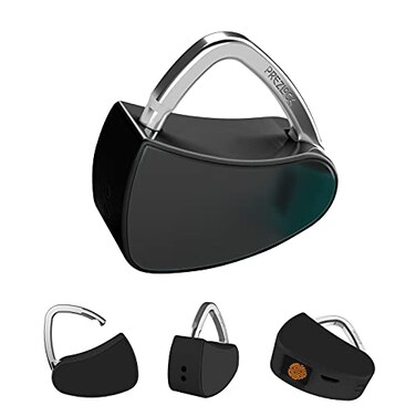 prezlock Fingerprint Padlock Smart Padlock with Keyless Biometric Colorful Fashionable Lock Compact Lock USB Rechargeable1Pack Vivid Graphite
