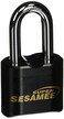 CCL Security Products Sesamee K637 4 Dial Bottom Resettable Combination Brass Padlock with 2Inch Shackle and 10000 Potential Combinations