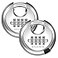DELSWIN 4 Digit Combination Lock Disc Padlock with Hardened Steel Shackle Outdoor Combo Lock for Outdoor Gate ShedsStorage UnitGarageFenceGym Locker2 Pcs