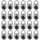 LQYN Combination Lock Standard Dial Combination Lock Pack of 24 Black Turnplate 2 in Wide Fixed Three Digital Combination for School Gym Locker Toolbox Gate