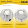 HOX Combination Lock 4 Digit Disc Padlock with 38 Inch Hardened Steel Shackle 234 Inch Wide Body Keyless Heavy Duty Combo Lock for Hasp Latch Sheds Fences Storage Locker 4 Pack