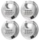 HOX Combination Lock 4 Digit Disc Padlock with 38 Inch Hardened Steel Shackle 234 Inch Wide Body Keyless Heavy Duty Combo Lock for Hasp Latch Sheds Fences Storage Locker 4 Pack