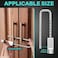 Gisafai 4 Pcs 4 Digit Combination Cabinet Lock U Shaped Code Gym 251 x 46 Inch Adjustable Padlock Metal Long Shackle Lock for Under 06 Width Outdoor College Fences Sports Lockers Gym