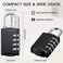 Sadnyy 25 Pcs 4 Digit Combination Locks Combination Padlock Luggage Number Locks Outdoor Waterproof Resettable Padlock for Door Traveling School Gym Locker Suitcases Employee Hasp Storage