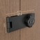 RETRIN Keyless Combination Lock 3Digit Combination Lock for Doors Twist Knob Hasp Latch Lock with Password Code Zinc Alloy Door Latch for Kitchen Drawers Cabinets Cupboard Black