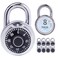 XanHen Combination Padlocks with Metal Body Indoor Use for Gym Lockers School Locker Black 8Pack
