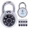 XanHen Combination Padlocks with Metal Body Indoor Use for Gym Lockers School Locker Black 8Pack