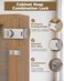 Anobeyi Cabinet Lock with Combination 90 Degree Bifold File Cabinet Door Lock Mechanical Keyless Password Rotary Hasp Latches for Office File Desk Drawer Cupboard Locker 2 Silver