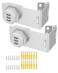 Anobeyi Cabinet Lock with Combination 90 Degree Bifold File Cabinet Door Lock Mechanical Keyless Password Rotary Hasp Latches for Office File Desk Drawer Cupboard Locker 2 Silver