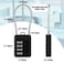 Moxweyeni 16 Pack Luggage Combination Lock 4 Digit Cable Padlock for Gym Padlock Waterproof Resettable Padlocks for Travel Suitcase Backpack School Gym Cabinet Black