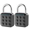 SURPN Combination Lock Combination Lock for Locker Locker Lock Gym Locker Lock High Security Easy to Use for Gym School Travel Outdoor Black2 Pack