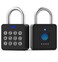 Anweller Fingerprint Gym Locker Lock with Code Keypad Waterproof Gate Locks for Outdoor Fence Keyless Entry Smart Combination Padlock Pad Lock for Locker Storage Unit Shed Pool School
