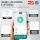 Auntyfey Smart Combination Lock for Locker Digital Padlock for Gym Locker Lock with APP 6 Digit Combination Lock Waterproof Outdoor Gate Lock Padlock for School Gym Fence Travel