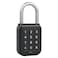 Bouware Smart Padlock Alpha1 HeavyDuty Electronic Padlock Combination Weatherproof Digital Keypad Number Button Locks with Code OutdoorIndoor Use with Upgraded Security Features Black