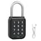 Bouware Smart Padlock Alpha1 HeavyDuty Electronic Padlock Combination Weatherproof Digital Keypad Number Button Locks with Code OutdoorIndoor Use with Upgraded Security Features Black