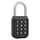Bouware Smart Padlock Alpha1 HeavyDuty Electronic Padlock Combination Weatherproof Digital Keypad Number Button Locks with Code OutdoorIndoor Use with Upgraded Security Features Black