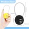 Moxweyeni 48 Pack Combination Wire Lock 3 Digit Small Combo Luggage Number Cable Padlock Outdoor Waterproof Resettable Lock for School Gym Locker Travel Backpack Suitcase Storage Mixed Color