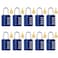 Kenning Combination Padlock 4 Digit Combination Lock with Keys Locker Resetable Security Outdoor Waterproof Gate Lock for School Sports Gym Locker Employee Fence CaseSapphire10 Pcs