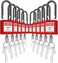SAFBY Lockout Tagout Locks Loto Safety Padlock Keyed Differently OSHA Loto Safe Padlocks for Lock Out Tag Out Stations and Devices Red NO 110