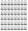 SEDORTI Laminated Steel Padlock Set KA 1423 114 Wide Body Small Heavy Duty Locker Lock Keyed Alike Padlocks Lock for Gym Locker Luggage Suitcase Baggage Toolbox Case Pack of 48
