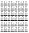 SEDORTI Laminated Steel Padlock Set KA 1423 114 Wide Body Small Heavy Duty Locker Lock Keyed Alike Padlocks Lock for Gym Locker Luggage Suitcase Baggage Toolbox Case Pack of 48