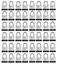 SEDORTI Laminated Steel Padlock Set KA 1423 114 Wide Body Small Heavy Duty Locker Lock Keyed Alike Padlocks Lock for Gym Locker Luggage Suitcase Baggage Toolbox Case Pack of 48