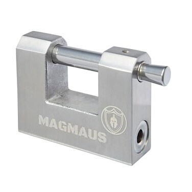 Magmaus RTL70 Armoured High Security Padlock Heavy Duty Container Lock with 070 Shackle Clearance 039 Thick Bolt Weatherproof Outdoor Lock for Storage Unit Shed Gate Garage 3 Keys