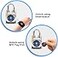 eGeeTouch 5th GEN Outdoor Smart Padlock Pack of 2 Short Shackle Keyless Bluetooth NFC Lock Durable Weatherproof Security for Sheds Gates Bikes Convenient App Control Enhanced Safety