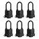 SafiSwords Waterproof Padlocks Keyed Alike for Outdoor use Covered Heavy Duty Laminated Steel Lock 1916 Inch Wide Long Padlock Pack of 6