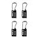 Master Lock Padlock Set Your Own Combination TSA Accepted Luggage Lock 1516 in Wide Black 4 pk 4696EC4