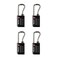 Master Lock Padlock Set Your Own Combination TSA Accepted Luggage Lock 1516 in Wide Black 4 pk 4696EC4