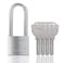 Mindy 40mm Long Shackle Padlocks for Outdoor Use All Weather Resistant Alloy Steel Heavy Duty Lock with 4 Keys