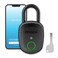 Prezlock Smart Fingerprint Padlock with Key Biometric Padlock with APP Suitable for Outdoor and Heavy Duty IP65 Waterproof