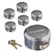 Master Lock 6271KA 6 Pack 278in ProSeries Reinforced Hidden Shackle Rekeyable Pin Tumbler Keyed Alike Padlock Chrome
