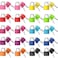 Ripeng 20 Pieces Mini Padlock Suitcase Locks 125with Keys Multicolor Keyed Padlock Metal Small Luggage Lock Keyed Padlocks for Gym Locker Backpack Box Laptop Bag Colorful