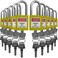 SAFBY Lockout Tagout Locks Safety Padlock Keyed Differently Loto Safety Padlocks for Lock Out Tag Out Kits Station Yellow 1120