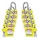 TRADESAFE Lockout Tagout Lock Sets 10 Yellow Keyed Alike Unlimited Grouping Safety Padlocks 2 Keys Per Lock OSHA Compliant Loto Locks for Lock Out Tag Out Kits