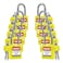 TRADESAFE Lockout Tagout Lock Sets 10 Yellow Keyed Alike Unlimited Grouping Safety Padlocks 2 Keys Per Lock OSHA Compliant Loto Locks for Lock Out Tag Out Kits