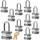 Master Lock 10 Keyed Alike Locks w 20 Keys 3NKALF10 wBumpStop Technologiy