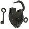 TG,LLC Treasure Gurus Unique Large Heart Shaped Railroad Padlock wKeys