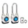 eGeeTouch 4th GEN Smart Padlock Weatherproof Rugged Design for Commercial use Bluetooth cw NFC Fob Long Shackle 2 Pack
