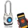 eGeeTouch 4th GEN Smart Padlock Weatherproof Rugged Design for Commercial use Bluetooth cw NFC Fob Long Shackle 2 Pack