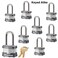 Master Lock 8 Keyed Alike Locks w 16 Keys 3KALF8