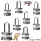 Master Lock 8 Keyed Alike Locks w 16 Keys 3NKALF8 wBumpStop Technologiy