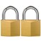 Puroma 2 Pack Keyed Padlock Waterproof Solid Brass Lock 11 Inch Padlock with 3 Keys Alike for Sheds Storage Unit School Gym Locker Fence Toolbox Hasp Storage