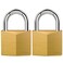 Puroma 2 Pack Keyed Padlock Waterproof Solid Brass Lock 11 Inch Padlock with 3 Keys Alike for Sheds Storage Unit School Gym Locker Fence Toolbox Hasp Storage