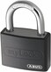 ABUS Padlock T65AL40 myLOCK Individually writable Locker Lock Solid Aluminium Lock Body ABUS Security Level 5 Black