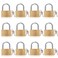 ABRA FOX Thin Solid Brass Keyed Padlock Keyed Different Locks40mm12pack